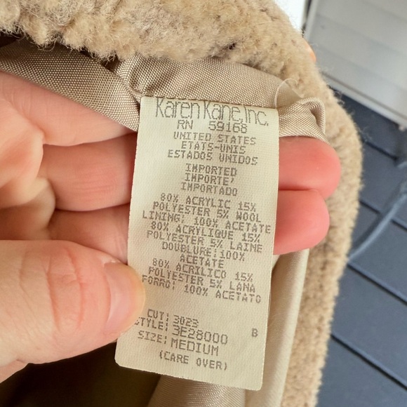 Vintage Karen Kane Easywear Wool Blend Button Down Jacket size medium - Picture 3 of 4